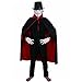 AISHNE Unisex Halloween Cloak Adult 140cm Long Black Red Vampire Goth Magician ?Cape