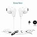 Excellenter Headphones/Earphones / Earbuds [2 PACK], 3.5mm wired headphones with Mic and remote control Compatible for iPhone 6s / 6 / 5s / 5 / 4s /SE/Samsung /MP3 MP4 MP5 and all 3.5mm devices(White)