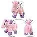 WEWILL LED Baby Pegasus Stuffed Animal Unicorn Soft Plush Toys Glow in Dark, Gift for Girls, Boys, 30 min auto-Off, 11 inch, Pink