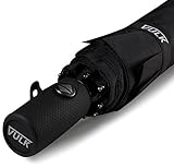 VULK Travel Umbrella - Lightweight and Compact for Easy Carrying - Auto Open Close Button for One Handed Operation - Large Windproof Canopy - Lifetime Guarantee