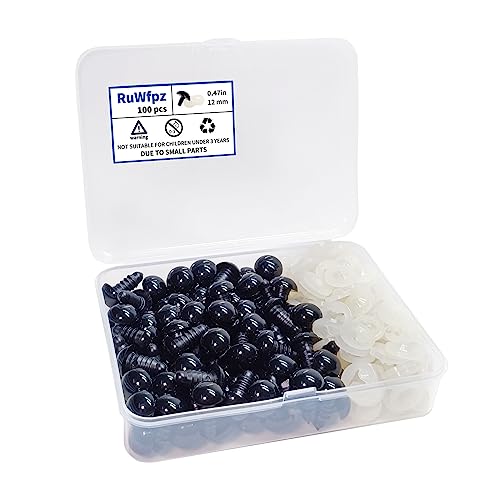 Safety Eyes for Amigurumi Crochet 12mm 15/32