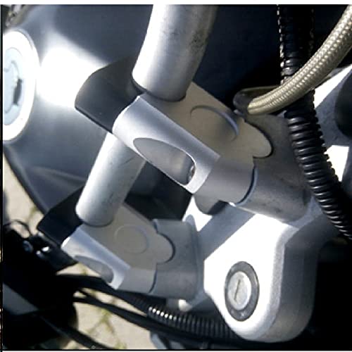 U/D 1 paar 22mm 7/8 "Universele Motorfiets Handvat Bar Riser Stuur Klem Terug Move Mount Adapter Accessoire Kit (Zilver) - Image 6