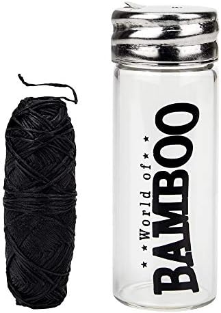 Eco-Friendly Natural Bamboo Charcoal Dental Floss Biodegradable Vegan Organic