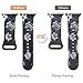 OriBear Compatible with Apple Watch Band 40mm 38mm Elegant Floral Bands for Women Soft Silicone Solid Pattern Printed Replacement Strap Band for Iwatch Series 4/3/2/1 S/M, 3 Pack