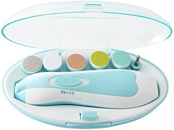 Baby Nail File Electric Baby Nail Trimmer for Newborn or Toddler or Infant Nail Clippers AA Battery Operated (Not Included) (Light Blue)