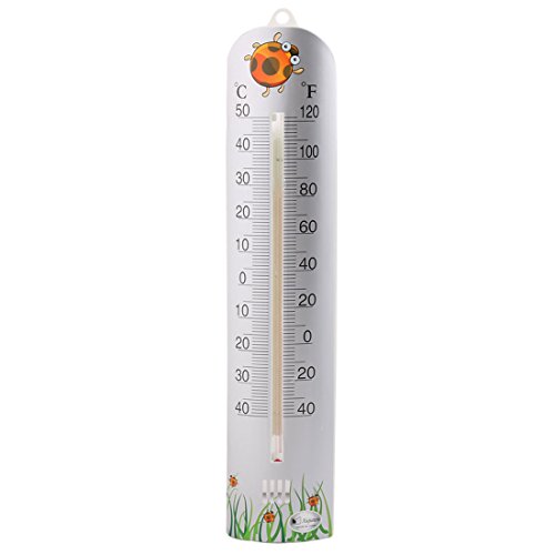 uxcell Plastic Household Centigrade Fahrenheit Degree Digital Thermometer Silver Tone