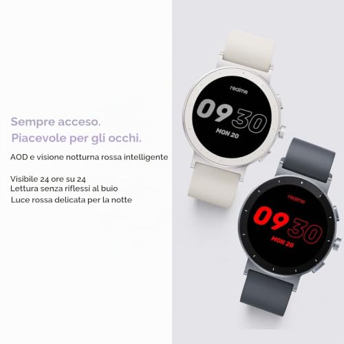 realme Watch S5 Smartwatch 5ATM with Independent GPS 5 GNSS, AMOLED Women's Smartwatch Watch 1.43 Inch 1500 Nit, 20 Day Battery, 110 Sports Modes, Health Monitor, Notifications, Grey