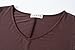 LARACE Plus Size Tops for Women Tunic Asymmetrical Dress Shirts 3/4 Sleeve V Neck Flowy Ladies Clothes for Leggings(Coffee 1X)