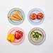 HM-tech 6pcs Bamboo Toddler Plates (8