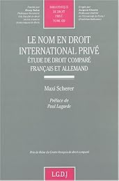 Le  nom en droit international privé