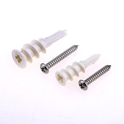 thumbnail image 2 of 200-Piece Drywall Anchor Kit – Self-Drilling Plastic Anchors With Stainless Screws For Hollow Walls (Holds Up To 50 Lbs) 2 of 11