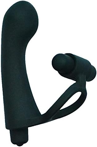 MoonPieee Dual ViЪrȁnting Silicone Male Pròstrate Mȁssager T`òys Clōck Rįng Amãl Bùt-t Pug Training, Climax Massage for Women Men