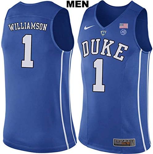 miwo Men's Zion Williamson no.1 College Basketball Jersey