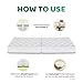 TIURE Bed Bridge Mattress Connector Premium Finish Hypo-Allergenic Foam 6.6 Feet x 6.7 Inches Fits King Queen Twin XL Storage Bag Included