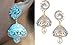 Swasti Jewels Bollywood Style Zircon CZ Jhumka Earrings with Dangling Pearls for Women 2