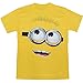 Animation Shops Despicable Me Minion Face Adult T-Shirt-Medium