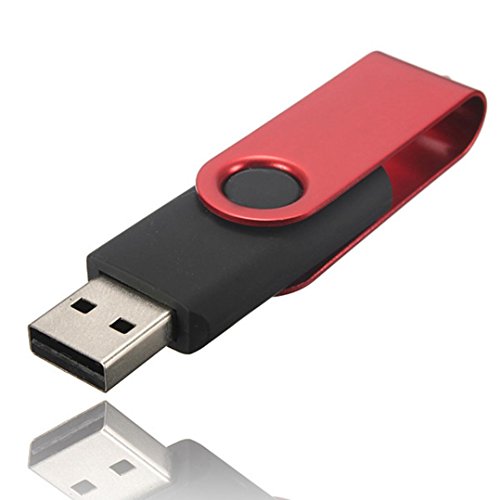 Creazy® 1GB Swivel USB 2.0 Metal Flash Memory Stick Storage Thumb U Disk (Red)