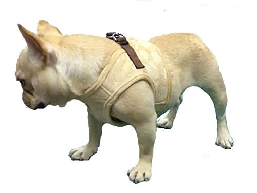 Lovely Heart Print Warm Fleece Pet Harness Vest Puppy Harnesses for Small Dogs Cats Kitten ,Small Beige