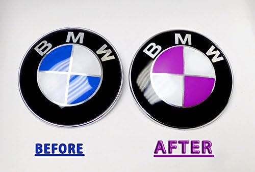 MATTE PURPLE Sticker Overlay Vinyl for All BMW Emblems Caps Logos Roundels