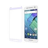 Moto X Pure Edition screen protector, Tranesca Tempered glass screen protector for Moto X Pure (White)