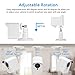 Wyze Cam Wall Mount Bracket, 360 Degree Protective Adjustable Mount with Cover Case for Wyze Cam V2 V1 Indoor Outdoor Use (3 Pack -White)