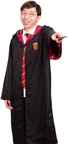 Women Men Unisex Cape Cloak Halloween Xmas Costume Adult Tie&amp;Tattoo(Red, M)