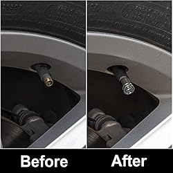 SINGARO Tire Valve Cap, 4 Pieces Aluminum Alloy Car