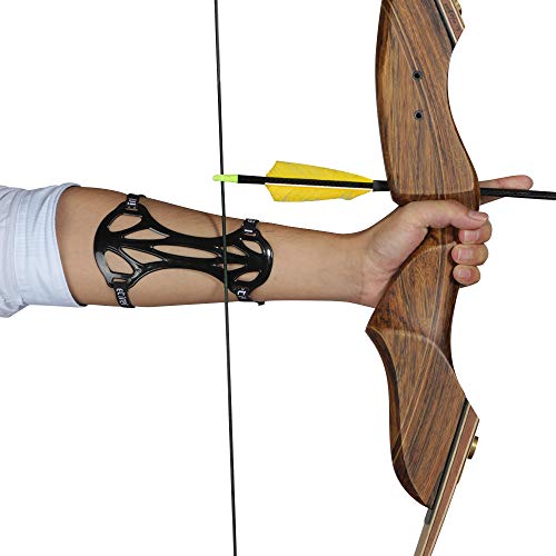 image for Huntingdoor Archery Mini Rubber Arm Guard Elastic 2 Strap Archer Safe 