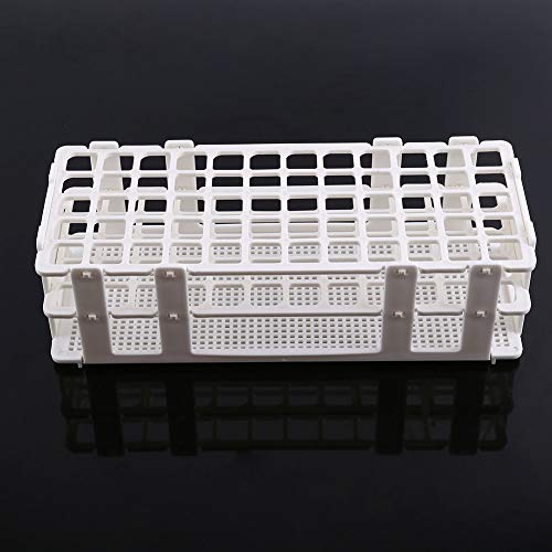 Plastic Test Tube Rack - Clear Test Tube Set,3 Layers Lab Test Tube Rack Holder for 16mm Tubes,60 Holes (1Pc)
