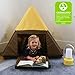 ECR4Kids Tent Canoe and Tumbler Too Folding Play Mat - Unique Transforming Activity Mat for Toddlers and Kids, Chocolate/Yellow