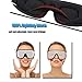 LEEKEN 3D Sleeping Eye Mask - 100% Lights Blockout Sleep Mask for Men Women, Cool Sports Fabric Eye Cover for Travel/Nap/Night Sleeping,Comfortable and Breathable