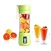 Gudaco Premium USB Juicer Cup - Portable Fruit Mixing Machine and Juice Blender - Personal Travel Size - Electric and Rechargeable Mixer Blender - 380 ml Water Bottle with USB Charger Cable