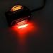 Partsam LED Trailer Fender Lights, Dual Face LED Marker Clearance Lights Assembly, Pre-wired dual light, Amber and Red, fender-mount bracket, Left Part(2Pack)