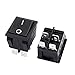 uxcell 2 Pcs Black 4 Pins DPST On/Off Rocker Switch AC 250V/22A 125V/20A UL Listed