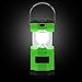 Ultra Bright Solar Rechargeable Collapsible LED Camping Lantern Light 180 Lumen Portable Water Resistant Outdoor Survival Lamp for Hiking Fishing Emergency Outages - Green