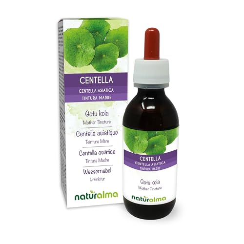 Gotu kola (Centella asiatica) herb Alcohol-Free Mother Tincture Naturalma - Liquid Extract Drops 100 ml - Food Supplement - Vegan
