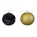 Happy New Year Party Decorations Black White Gold Tissue Paper Pom Pom Paper Lanterns for Great Gatsby Decorations/ New Year's Eve Party /Birthday Decorations/Bridal Shower Decorations