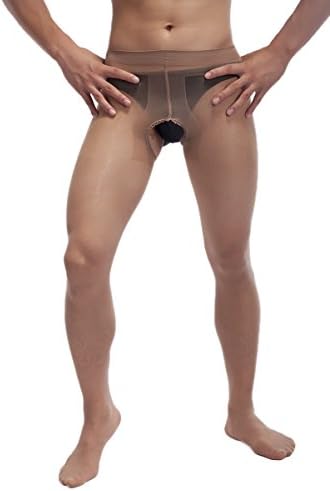 Azure Dragon Sexy Sheer Pantyhose for Men,Open Crotch support Pantyhose
