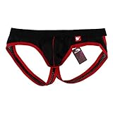 Men's Backless Lycra Bulge low-waisted Thong Shorts,NNK001,black,M