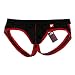 Men's Backless Lycra Bulge low-waisted Thong Shorts,NNK001,black,M