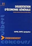 Dissertation d'économie générale : CAPES, CAPET, Agrégation by 