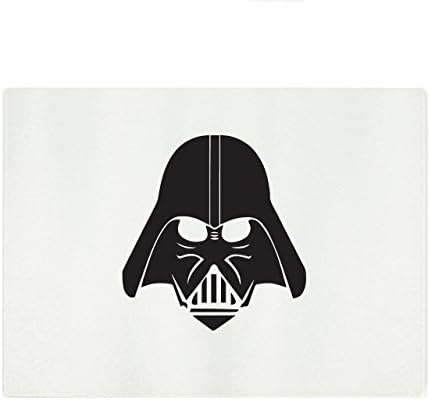 Abby Smith, Darth Vader Silhouette Rectangular Glass Cutting Board - Large - 11" x 15.5"