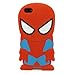 3D Cartoon Cute Lovely Stylish Spiderman Pattern Soft Silicone Case Cover Compatible For Apple Iphone 5/5S/5G/5th (Red)