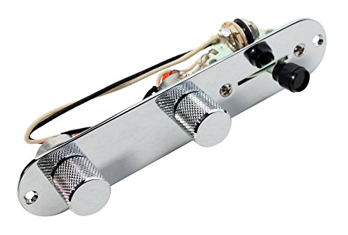 920D Fender Tele Telecaster 4 Way Control Plate with Arlo Cock Wah Wiring Chrome