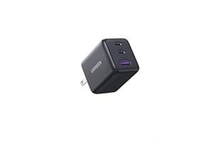 UGREEN 30W Dual USB C Port Wall Charger, 3-Ports GaN Material PD+QC Fast Charger Block Compatible with iPhone 17 16 15 14 Pro