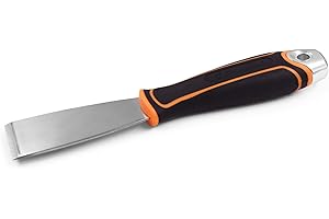 ROLLINGDOG 1.5 Inch Chisel Paint Scraper Tool - Stainless Steel Stiff Putty Knife for Wallpaper Stripping Tool