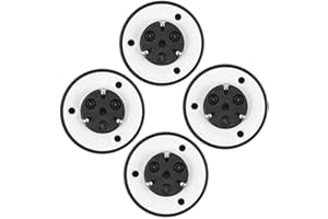 Minhe Spindle Hub CD Holder for PS1 and for PSX - Replacement Turntable Motor Cover with Integrated Beads, Black Plastic Spin