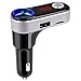 Auledio FM Transmitter, Wireless In-Car Bluetooth Receiver Radio Adapter Car Kit with USB Car Charger and Hands-Free Calling for iPhone, Samsung Smartphones and More
