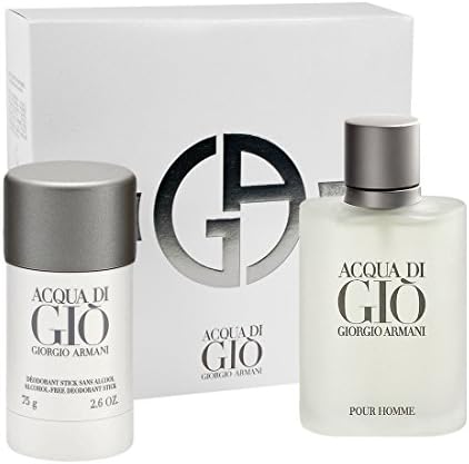 Acqua Di Gio 2PC Gift Set For Men - 3.4 oz Eau De Toilette Spray