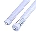 8ft Led Light Bulbs 45W, Replacement 100W Fluorescent Lamp Shop Lights, 8FT Single Pin FA8 Base Dual-Ended Power Cold White 6000K 4500LM, Frosted Cover, AC 85-265V 4 Pack
